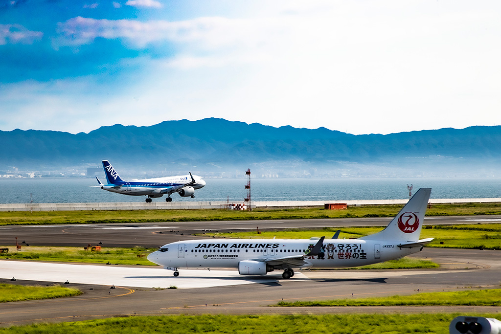 スカイデッキからの眺め/関空展望ホール スカイビュー・スカイミュージアム（大阪府/泉佐野市）