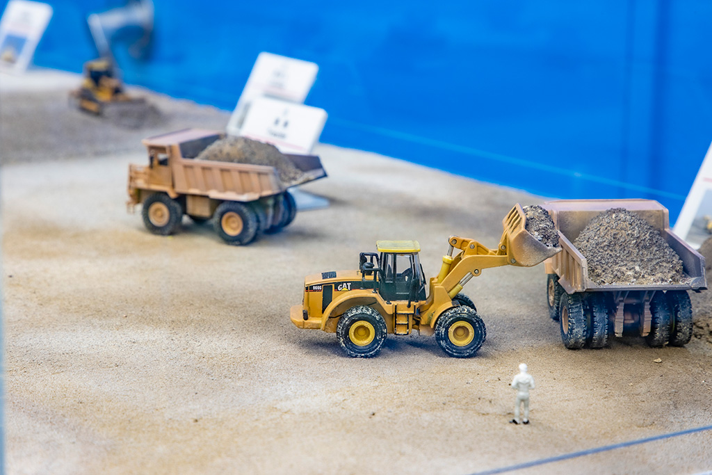 造成工事のようすの模型/関空展望ホール スカイビュー・スカイミュージアム（大阪府/泉佐野市）