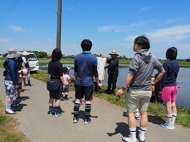 田植えについてのレクチャー/まなびファーム（千葉県/九十九里町）