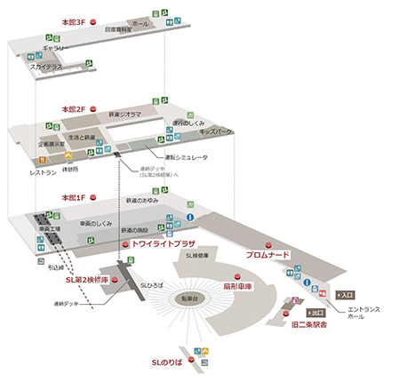 フロアマップ/京都鉄道博物館(京都府/京都市)