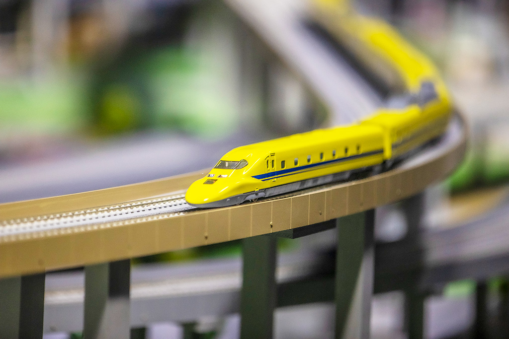 「ドクターイエロー」のジオラマ/京都鉄道博物館(京都府/京都市)