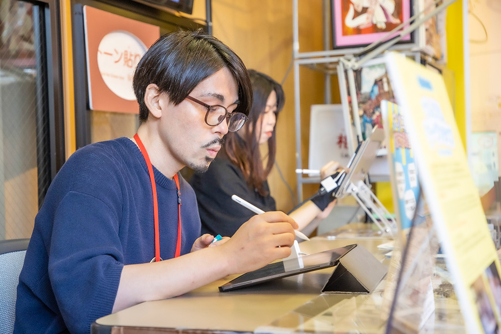 「マンガ工房」の様子/京都国際マンガミュージアム(京都府/京都市)