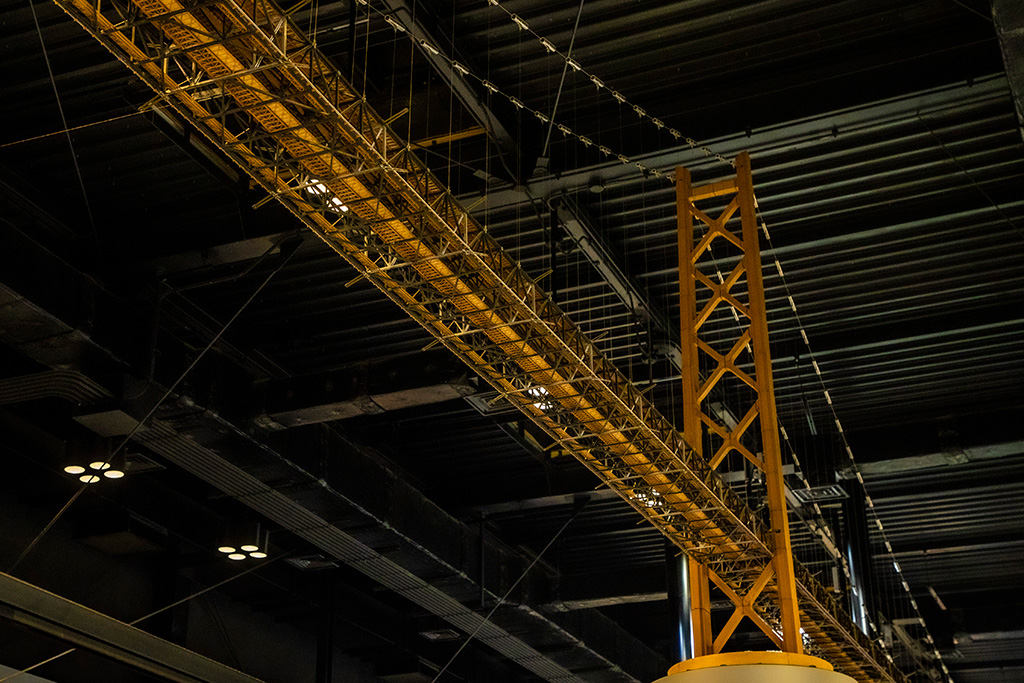 明石海峡大橋の100分の1縮尺模型/橋の科学館（兵庫県/神戸市）