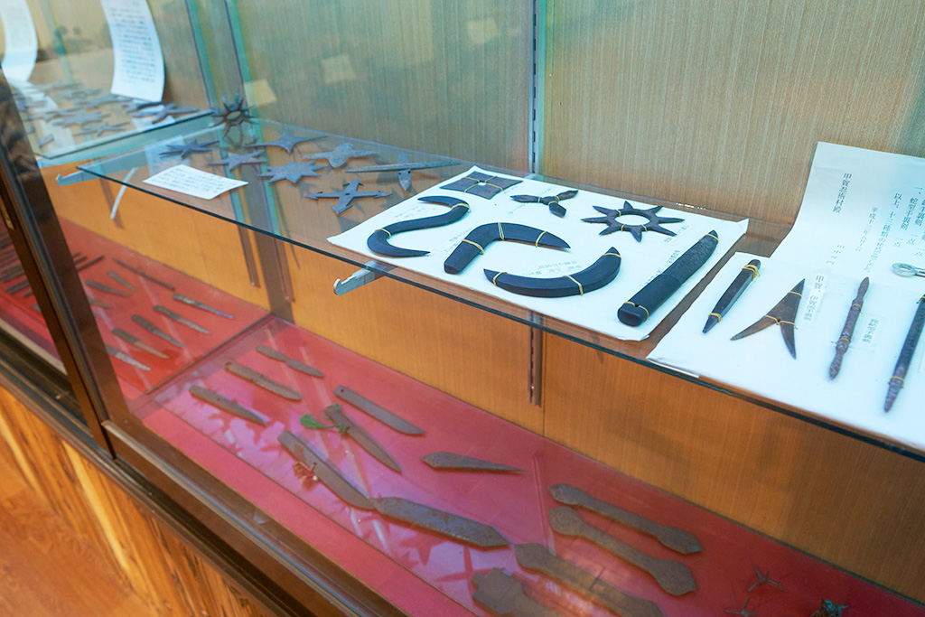 手裏剣の展示/甲賀の里忍術村(滋賀県/甲賀市)