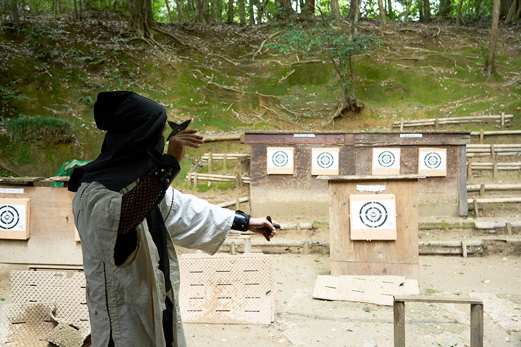 手裏剣体験/甲賀の里忍術村(滋賀県/甲賀市)