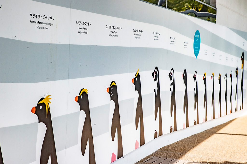 「ペンギン」エリアへ向かうスロープ/京都水族館(京都府/京都市)