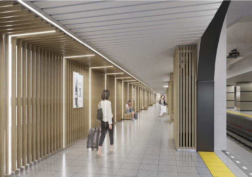 浅草駅5番ホーム完成イメージ