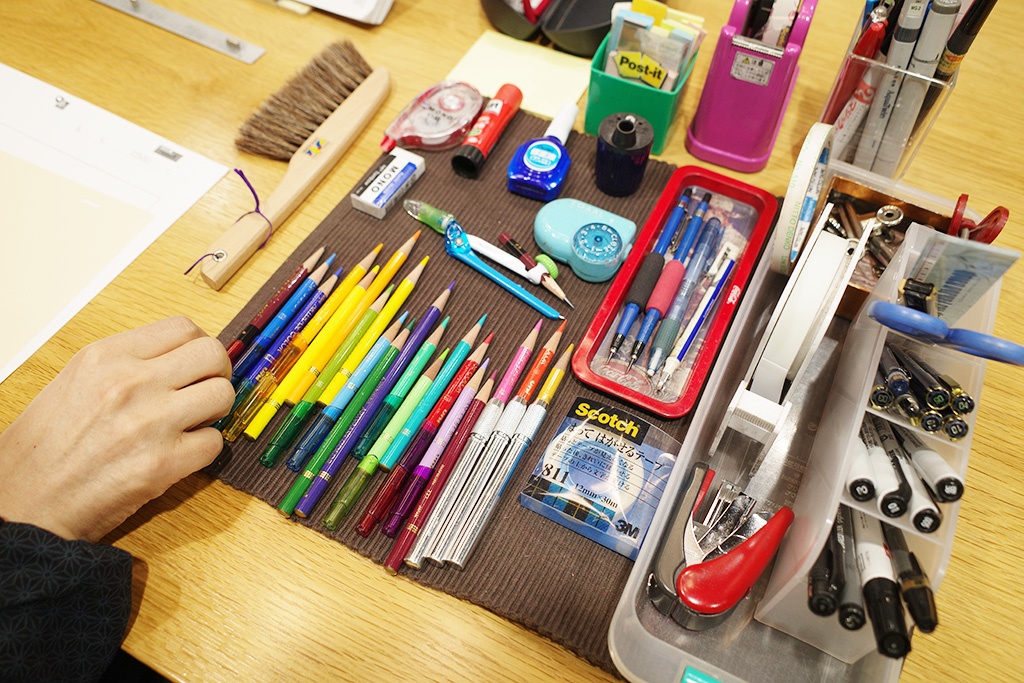 稲上さんお仕事の道具