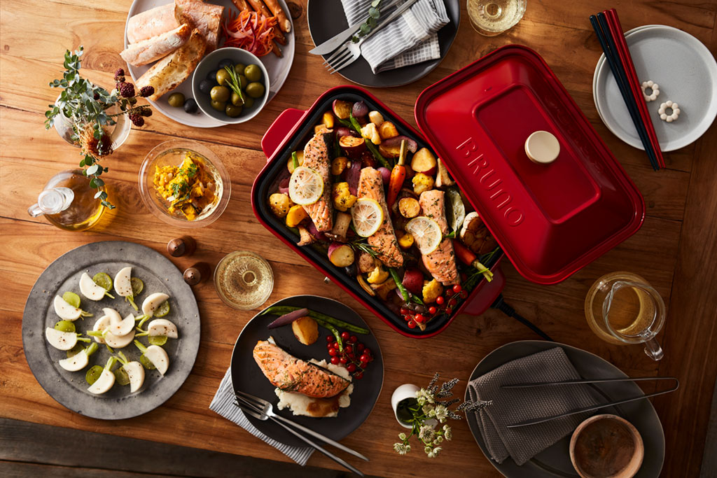 BRUNO コンパクトホットプレート　レッド