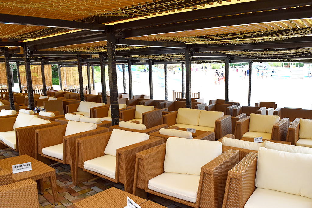 有料休憩スペース/つま恋ウォーターパーク（静岡県/掛川市）