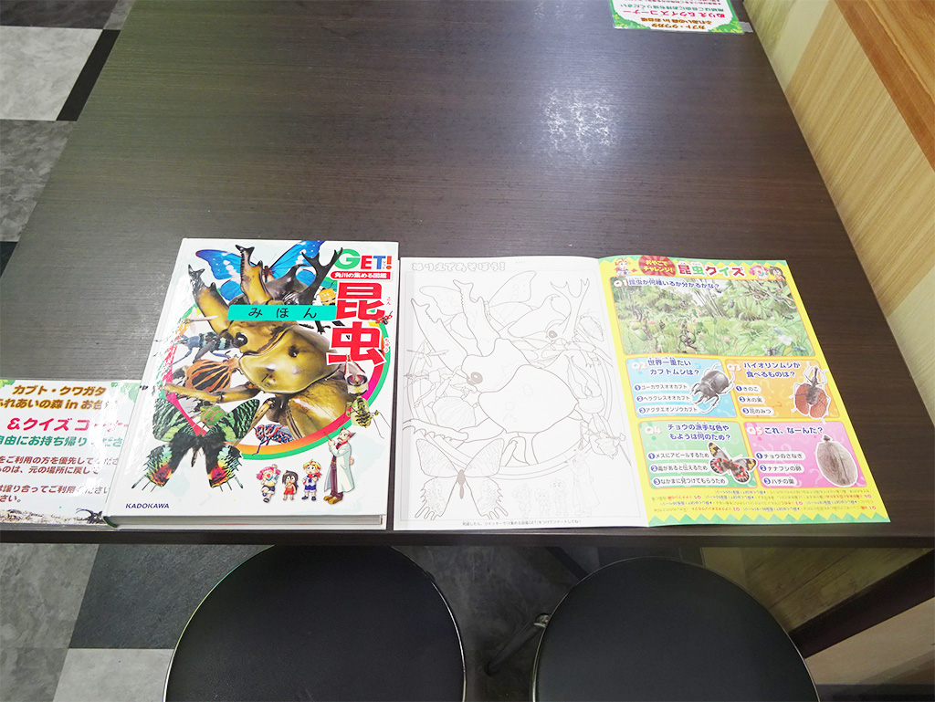 ぬりえ＆クイズコーナー/カブト・クワガタ ふれあいの森 in お台場 2023 with 甲虫王者ムシキング（東京都/港区）
