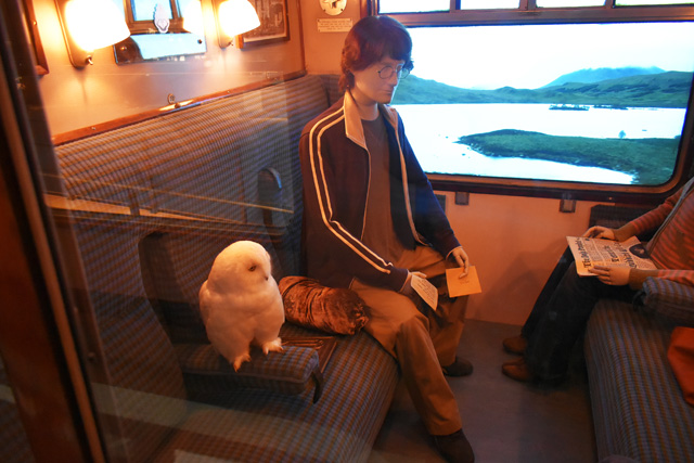 列車内ではハリーたちが座席にいる様子が見られます/ワーナー ブラザース スタジオツアー東京 - メイキング・オブ・ハリー・ポッター(東京都/練馬区)