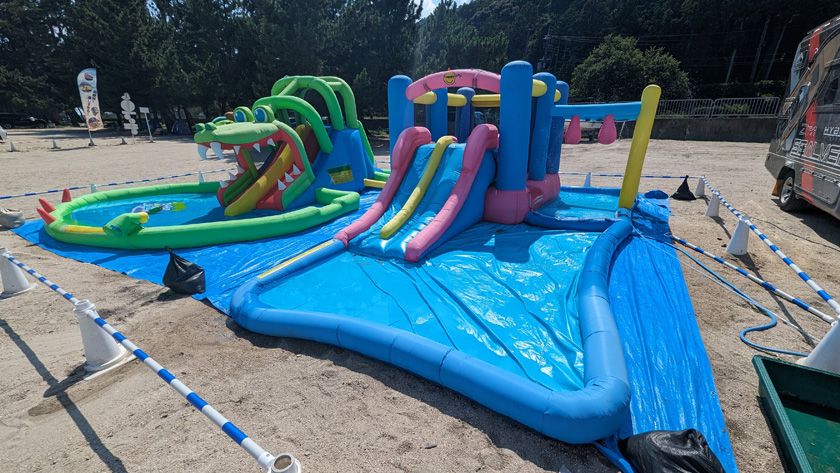 スーパーキッズコース/アドベンチャーウォーターパーク(白ひげ浜 水泳・キャンプ場/滋賀県高島市)