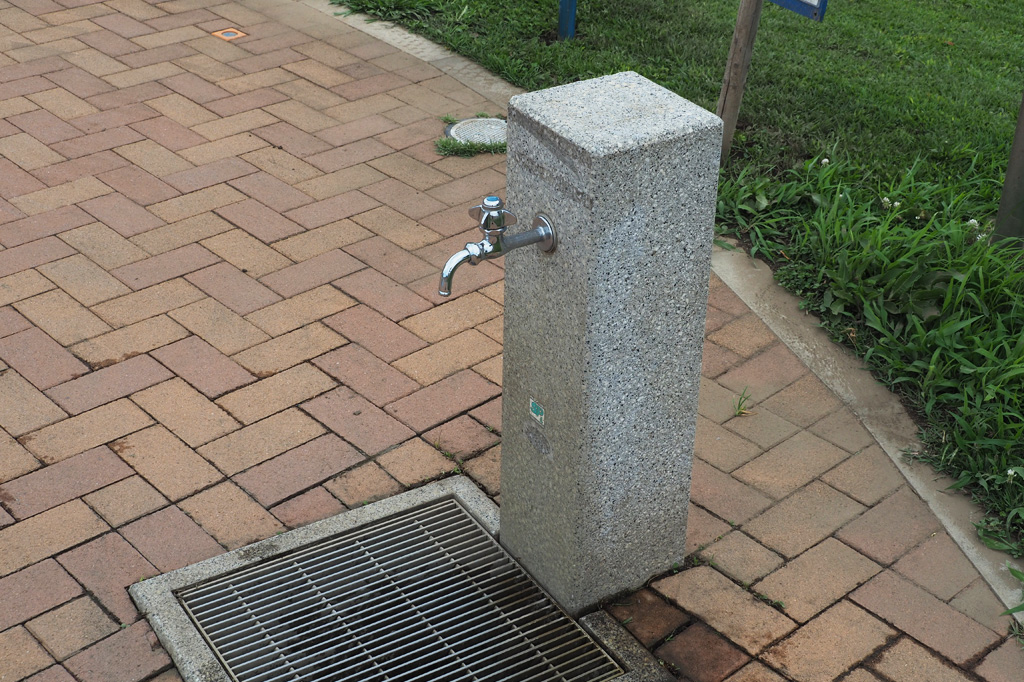 近くにはしっかり水場がある/境川遊水地公園(神奈川県/横浜市)