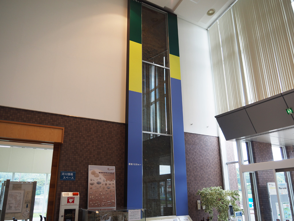 実際の地層のはぎとり標本/境川遊水地公園(神奈川県/横浜市)