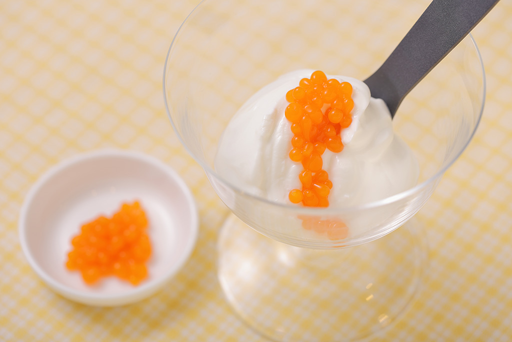 サイエンススイーツ「つぶつぶゼリー」