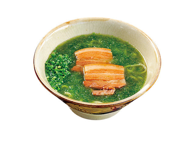 アーサそば/沖縄そばと茶処 屋宜家（沖縄県／八重瀬町）