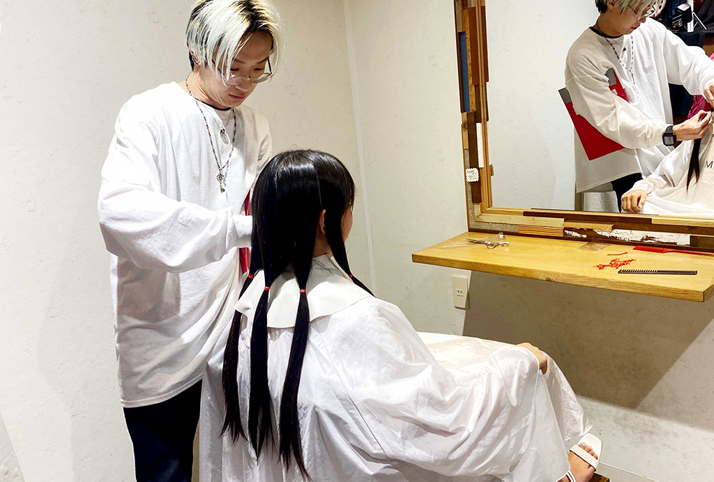 ヘアドネーション/小学生のワークショップ体験