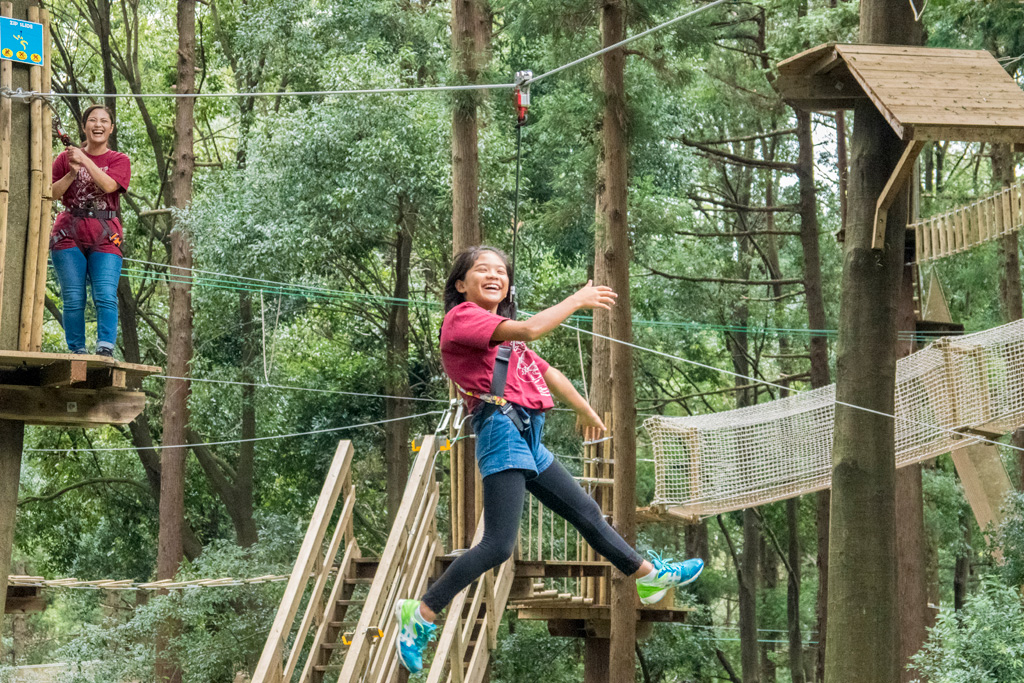 キャノピーコースジップスライド/フォレストアドベンチャー・よこはま(神奈川県/横浜市旭区)