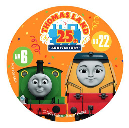 25周年オリジナル缶バッジ/富士急ハイランド　トーマスランド（山梨県/富士吉田市）