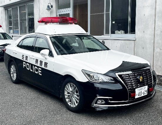 白黒のパトカー/はたらくくるま in鳥栖プレミアム・アウトレット(佐賀県/鳥栖市)