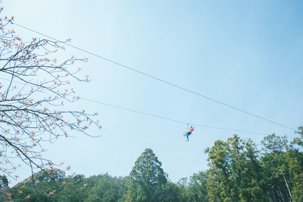 ジップスライド／フォレストアドベンチャー新城(愛知県新城市)
