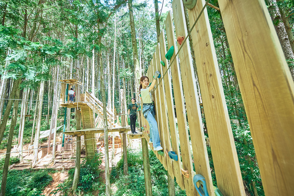 アスレチックコース／フォレストアドベンチャー新城(愛知県新城市)