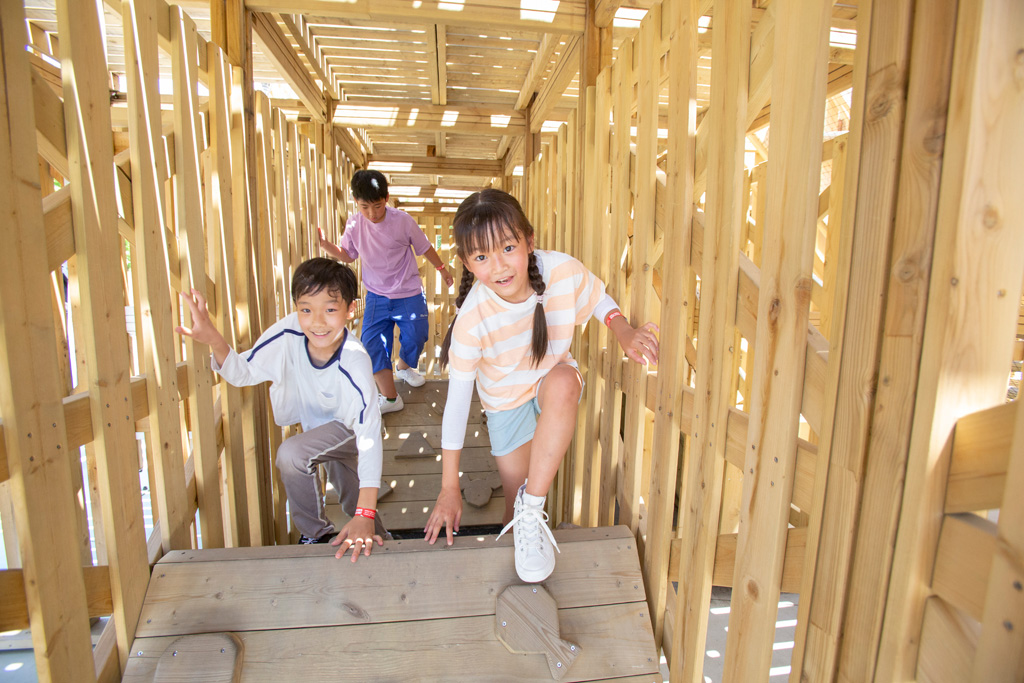 ネットや吊り橋などを上ってチャレンジ／ラグーナテンボス　ラグナシア（愛知県／蒲郡市）