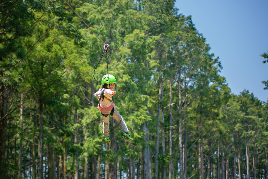 小さい子どもから無理なく挑戦できる/フォレストアドベンチャー・湯の山(三重県/三重郡菰野町)