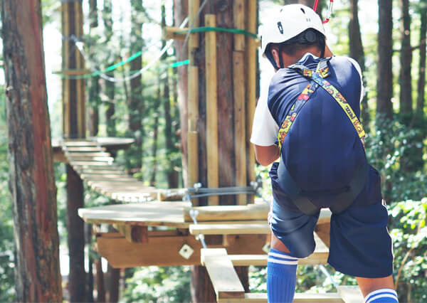 子どもたちのチャレンジ精神も鍛えられる／ボウケンノモリ京北（京都府／京都市）