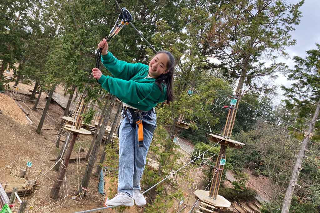 アドベンチャーコース「ロープブリッジ」／ボウケンノモリ太陽が丘（京都府／宇治市広野町）