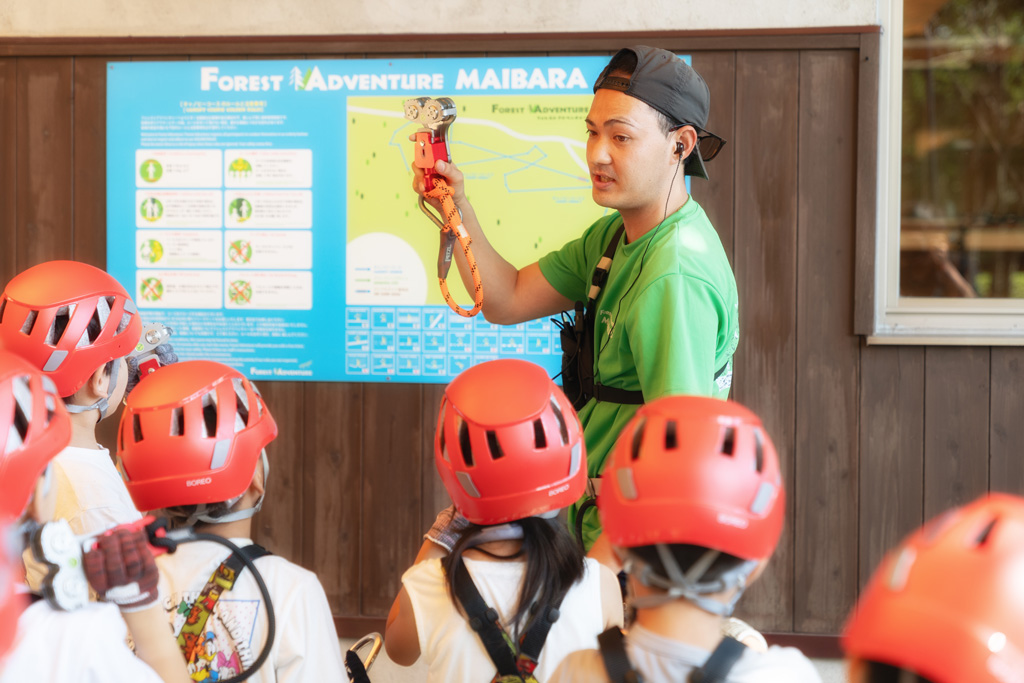 約15分安全講習もあるから安心/フォレストアドベンチャー・米原(滋賀県/米原市)