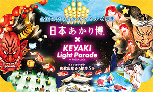 日本あかり博 × けやきライトパレードby FeStA LuCe（和歌山県和歌山市）