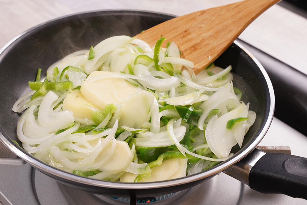 ピーマンポタージュの作り方②/子どもが苦手な野菜レシピ