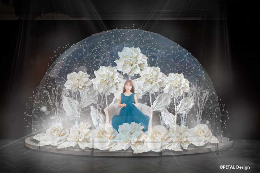 巨大なスノードーム|UMEDA SKYBUILDING Christmas 2023/新梅田シティ(大阪府/大阪市)