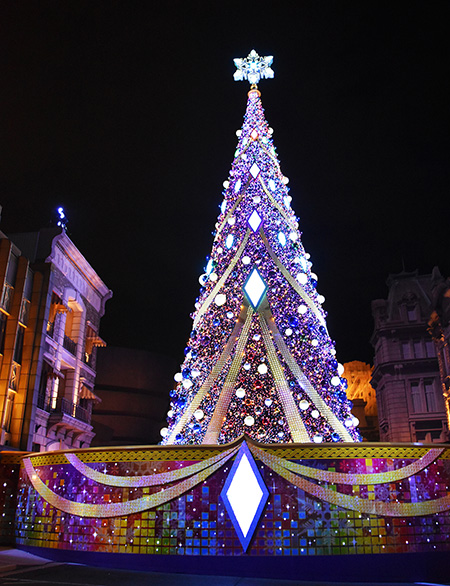 パープルの夜のツリー/ユニバーサル・スタジオ・ジャパン(大阪府/大阪市)