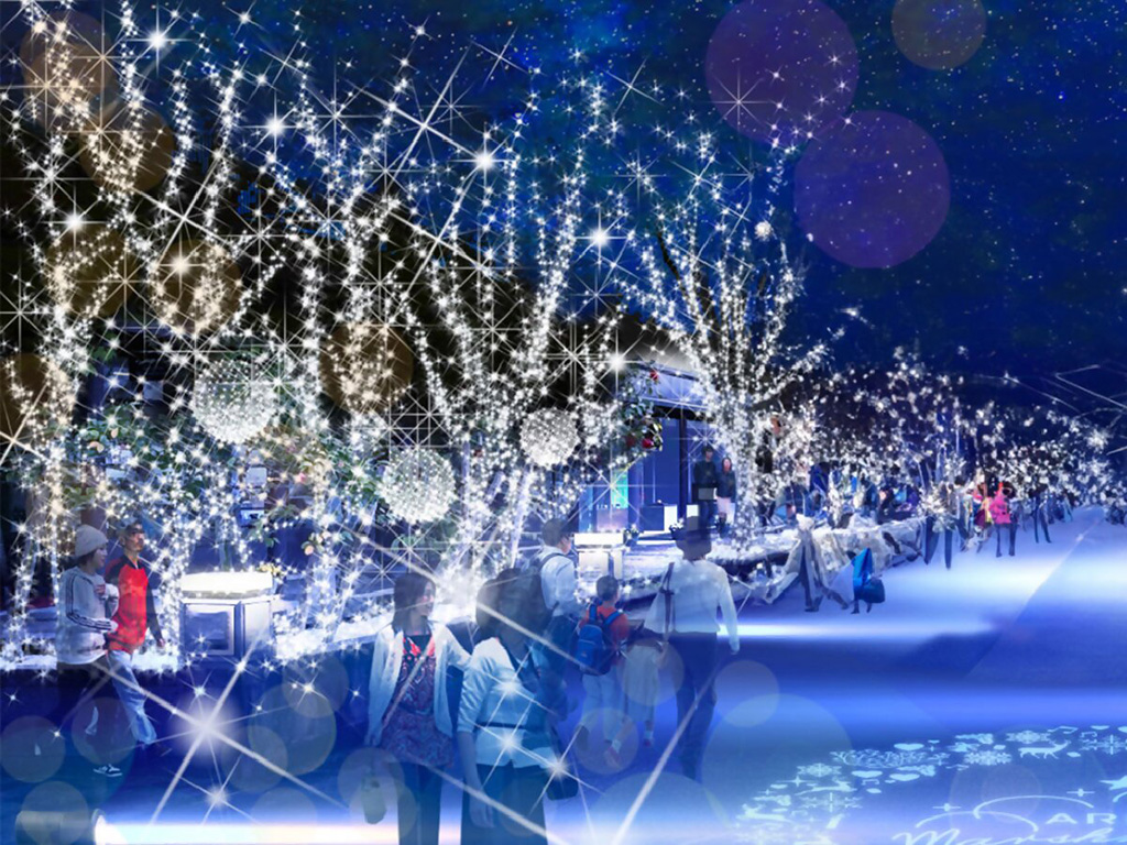 「シロとアイのイルミネーション」/アリタ・マシュマロ・クリスマス（佐賀県/有田町）