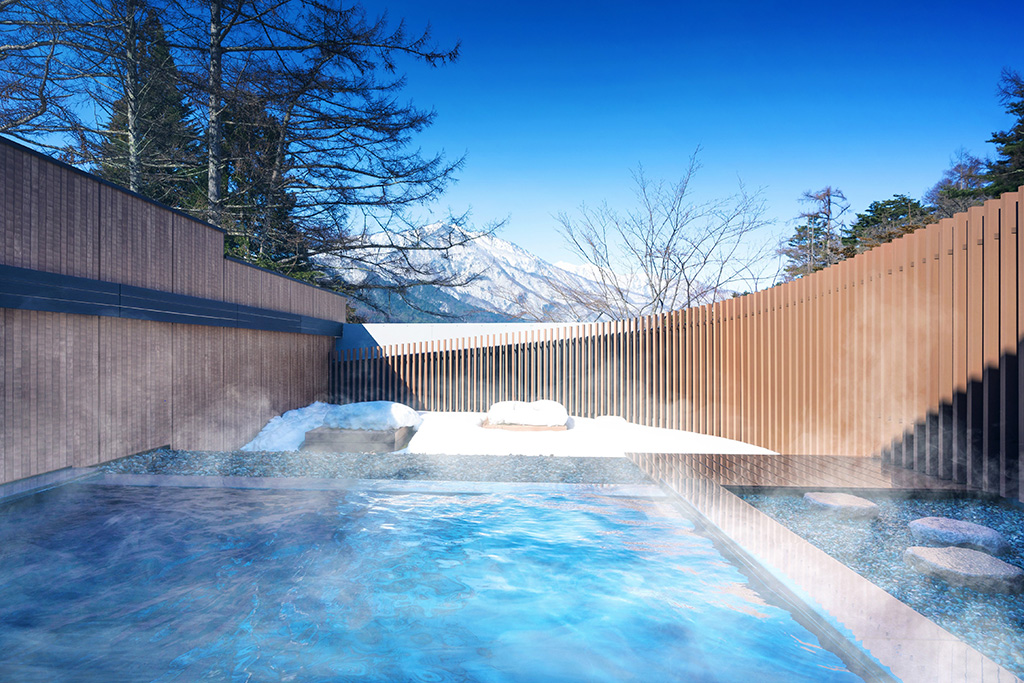 雪見露天風呂/界 アルプス（長野県）