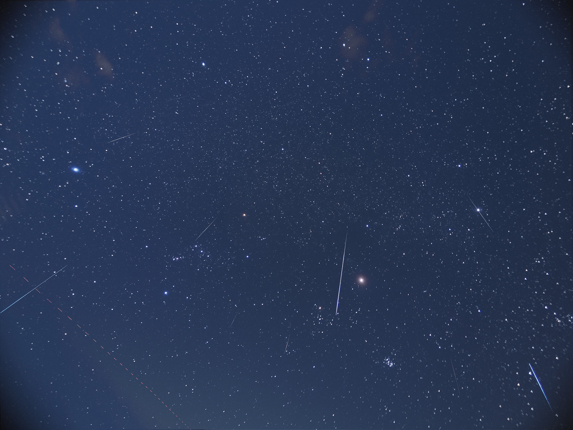 ふたご座流星群2023写真