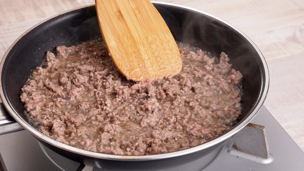 なす肉味噌の作り方③