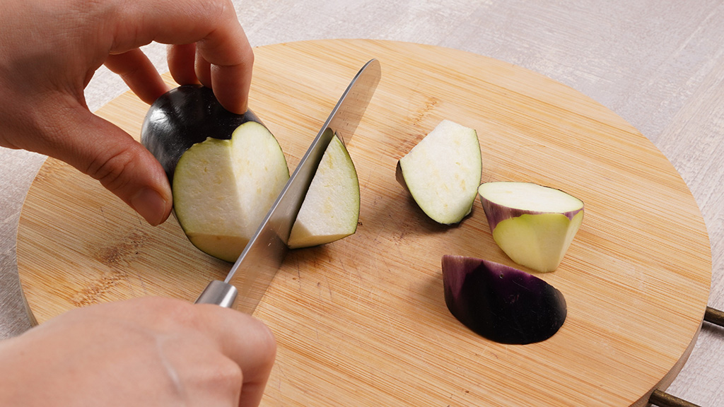 なすの唐揚げの作り方①