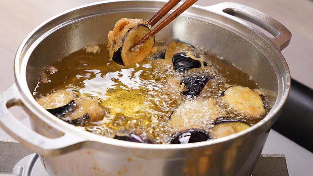 なすの唐揚げの作り方③