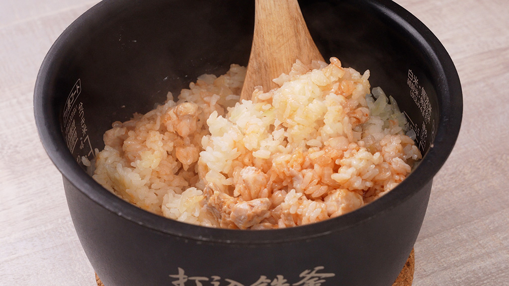 無煙チキンライスの作り方③
