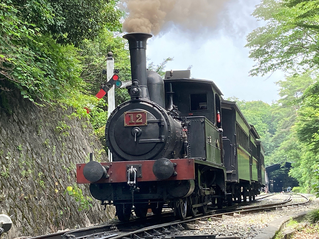 1874(明治7)年にイギリスから輸入されたSL12号/©博物館 明治村