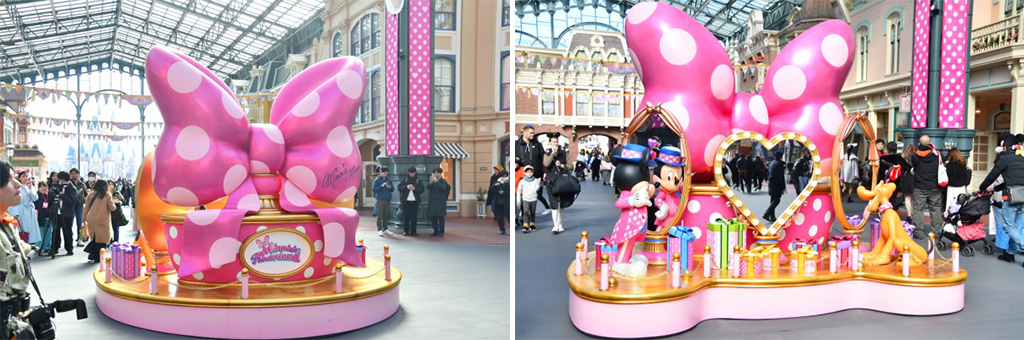 大きなリボンのモニュメント/東京ディズニーランド（千葉県/舞浜市）