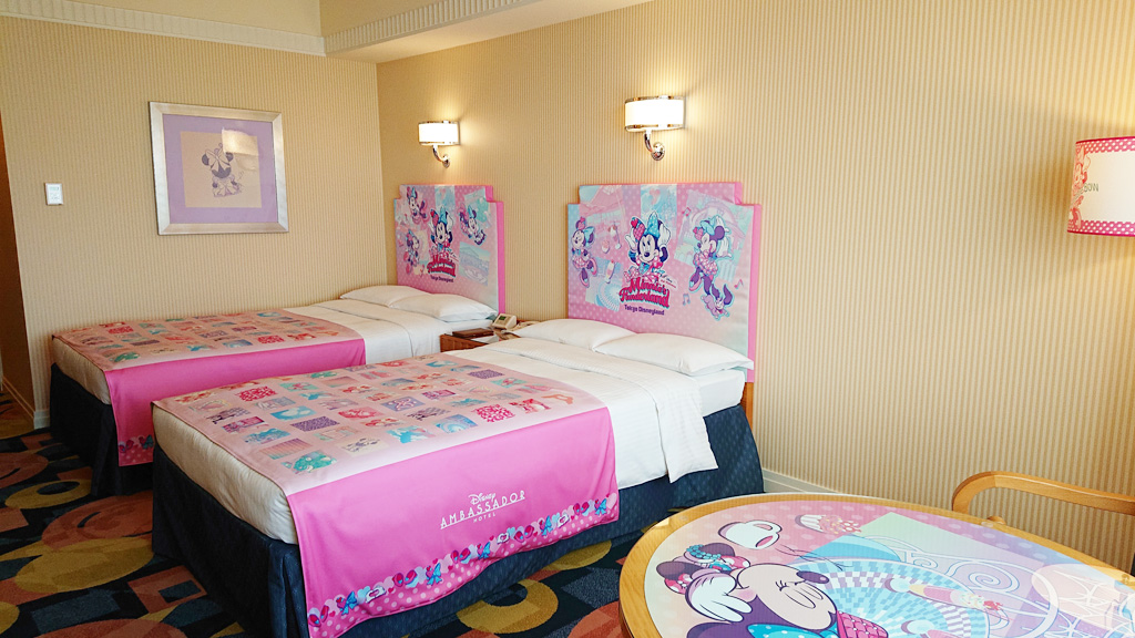 ディズニーアンバサダーホテルの“ミニーのファンダーランド”ルーム