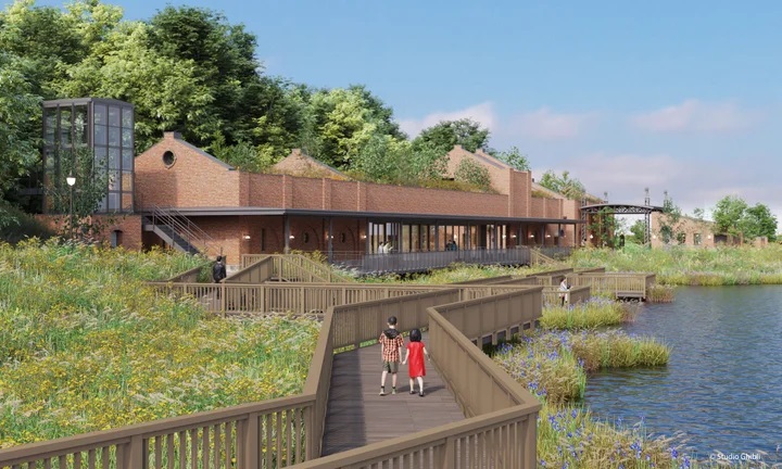 「魔女の谷の入口にあるレンガ造りのレストラン」ジブリパーク(愛知県/長久手市)