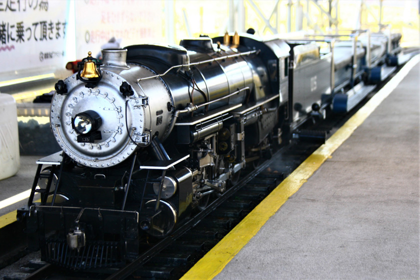 蒸気機関車のミニ列車／まほろば健康パーク ファミリー鉄道（奈良県／大和郡山市）