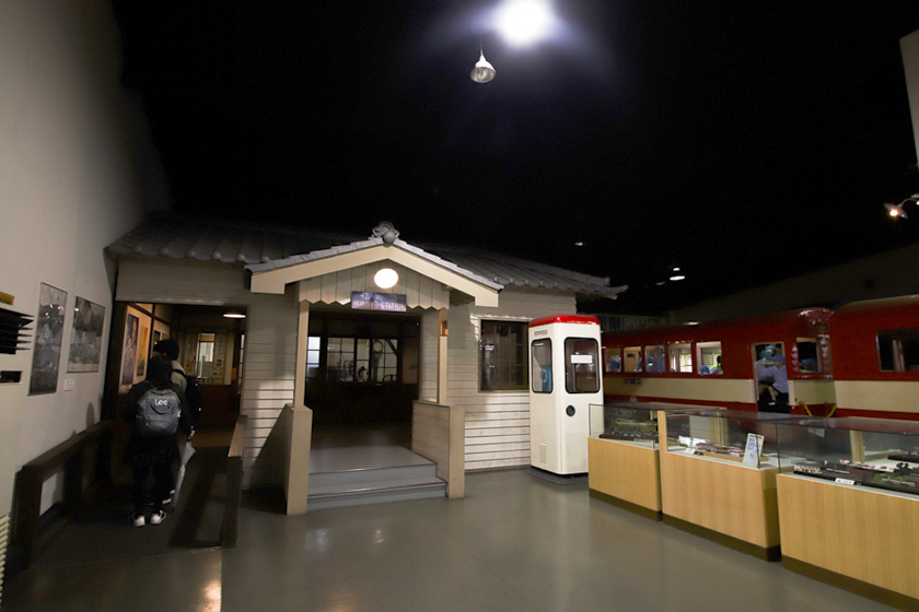 ロコミュージアムには駅をモチーフにしたスペースもある／大井川鐵道 新金谷駅（静岡県／島田市）