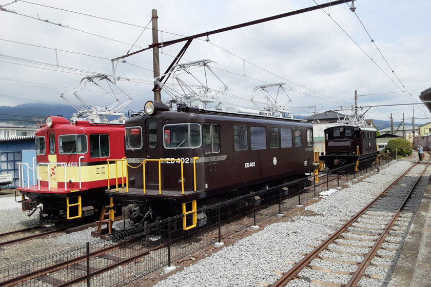 歴史ある電気機関車4台／がくてつ機関車ひろば（静岡県／富士市）